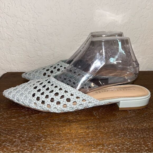 Sincerely Jules Behold Woven Slip On Mule Slide Shoes - Picture 5 of 8